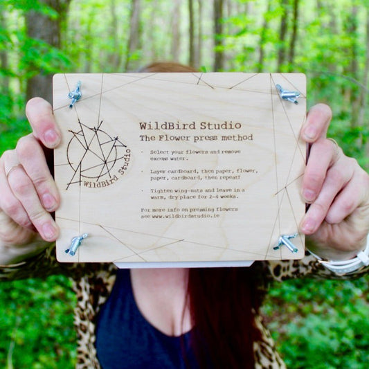 Flower press, WildBird Studio, Flowers, Pressed flowers, DIY Flowers, Branded Press,